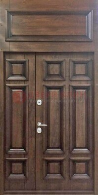 Классическая входная дверь с верхней фрамугой ДФГ-15 в Волжском