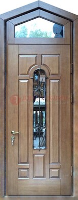 Железная дверь Винорит с фрамугой для частного дома ДФГ-34 в Волжском