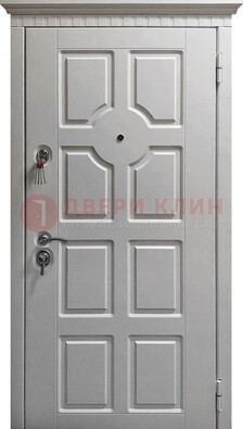 Белая дверь с МДФ ДМ-524 в Волжском
