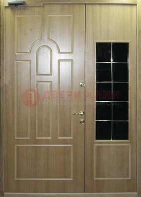 Входная дверь Дверь со вставками из черного стекла ДПР-42 в Волжском