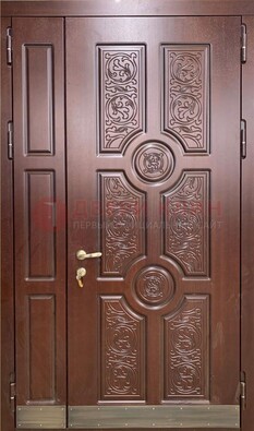 Парадная металлическая дверь с узором ДПР-74 в Волжском