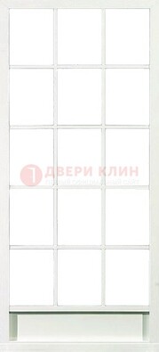 Железная решетчатая дверь в белом цвете ДР-10 в Волжском