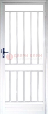 Железная решетчатая дверь белая ДР-32 в Волжском