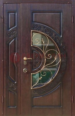 Полуторная железная дверь Винорит в классическом стиле ДСК-272 в Волжском