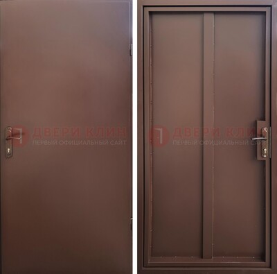 Техническая дверь с порошковым покрытием медный антик с двух сторон ДП-253 в Волжском