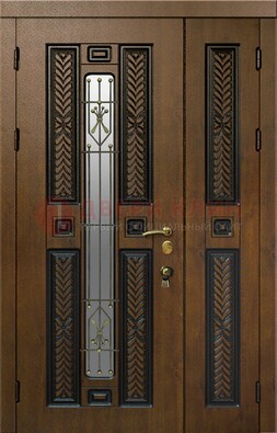 Полуторная входная дверь с виноритом ДВТ-169 в Волжском