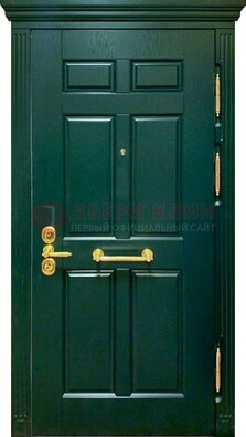 Классическая зеленая дверь с виноритом на улицу ДВТ-248 в Волжском
