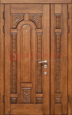 Полуторная железная дверь винорит для дома ДВТ-252 в Волжском