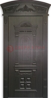 Черная стальная дверь с виноритом ДВТ-31 в Волжском