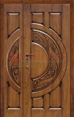 Коричневая входная дверь с виноритом ДВТ-5 в Волжском